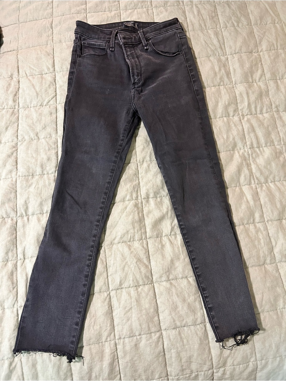 Abercrombie & Fitch Charcoal Black Skinny Jeans